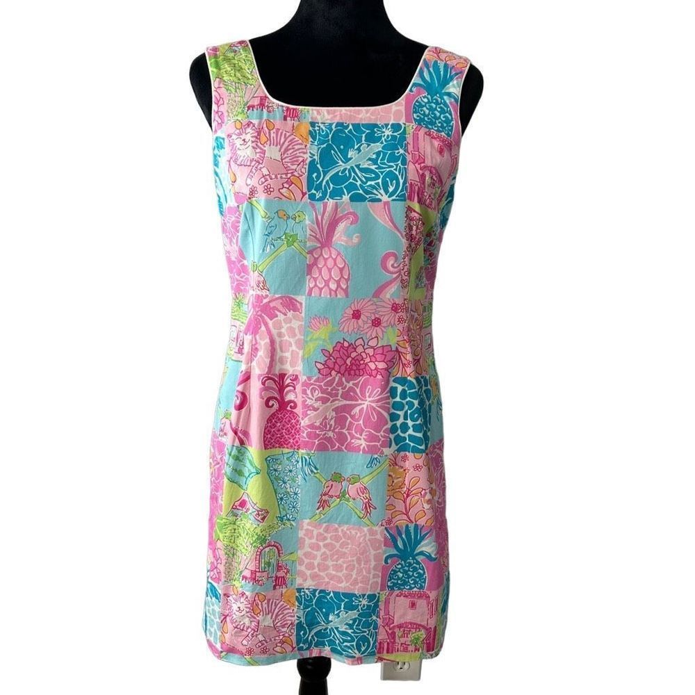 Lilly Pulitzer Sheath Patchwork Dress
